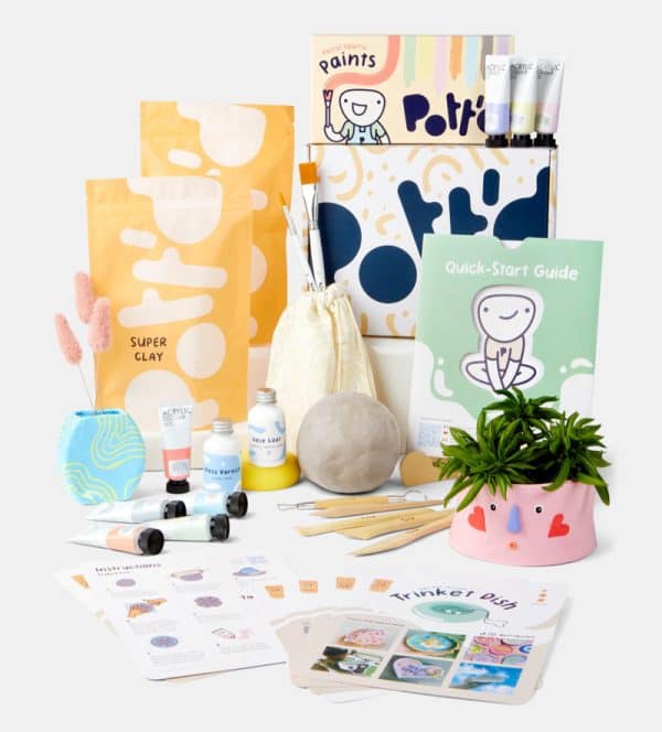 Pott'd™ Home Air-Dry Clay Pottery Kit