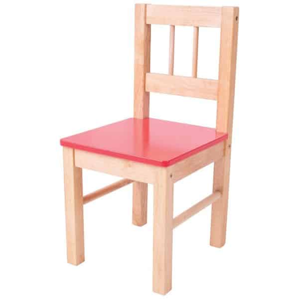 Wooden Red Chair