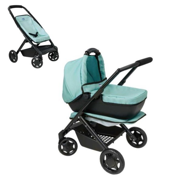 Chicco Junior 3-IN-1 Dolls Pram | Blue