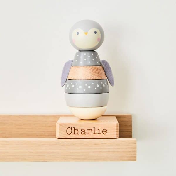 Personalised Penguin Stacker Toy