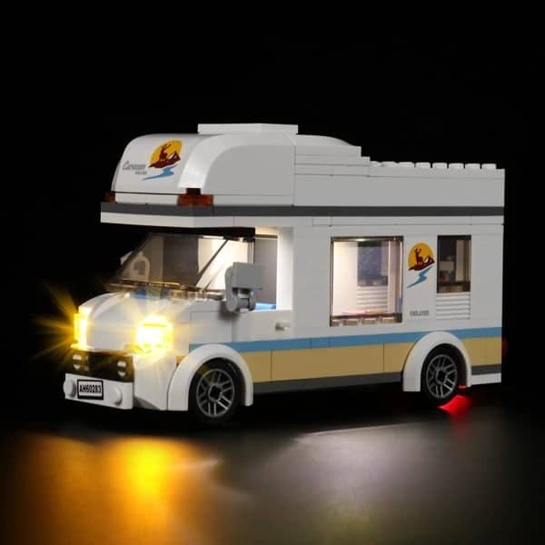 LocoLee Led Light Set for Lego Holiday Camper Van Toy Car,Decoration Lighting Kit for Lego 60283 City Great Vehicles Holiday Camper Van Building Blocks Model,Creative Gifts DIY Toy(NO Lego)