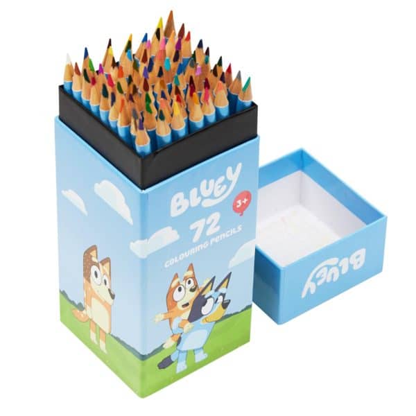 Bluey Colouring Pencils for Kids - 72 Pencils Colouring Box Colouring Set for Children Aged 3+ Gifts for Kids