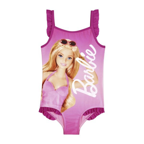 Barbie Girls Swimsuit, One Piece Swimming Costume, Ages 3 to 10 Years Old