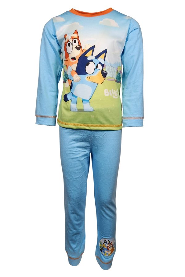 Boys Bluey and Bingo Long Sleeved Pyjamas PJ 18m-5yr