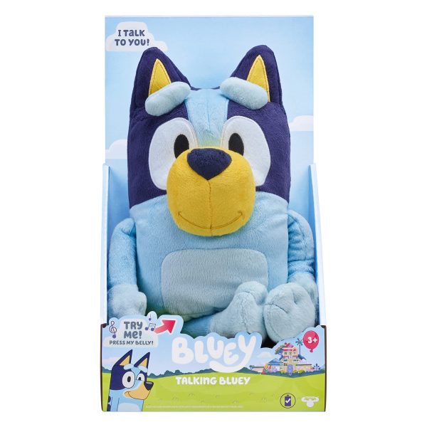 Bluey Large 30cm Talking Sounds Plush: Official Collectable Character Cuddly Jumbo Soft Toy