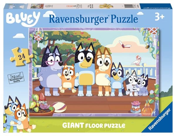 Ravensburger Bluey 24 Piece Giant Floor Jigsaw Puzzle for Kids Age 3 Years Up - Educational Toddler Toy