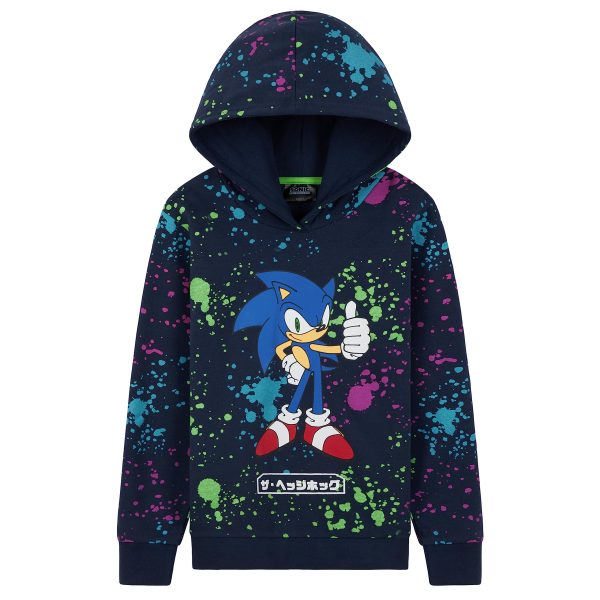 Sonic The Hedgehog Boys' Hoodies - Hooded Sweatshirt for Kids Lounge Wear Street Style 4-12 Years Gamer Gifts for Boys