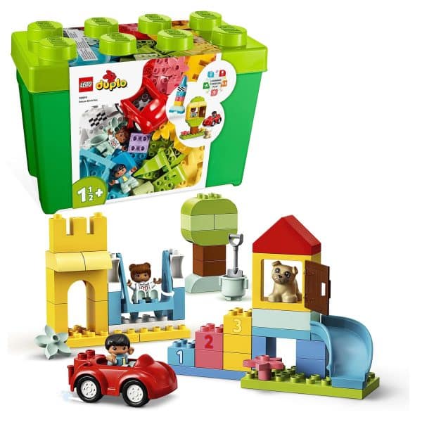 LEGO 10914 DUPLO Classic Deluxe Brick Box Building Set with Toy Storage, First Bricks Educational Learning Toys for Toddlers, Kids, Boys & Girls 1.5-3 Years Old Classic Deluxe Brick Box single