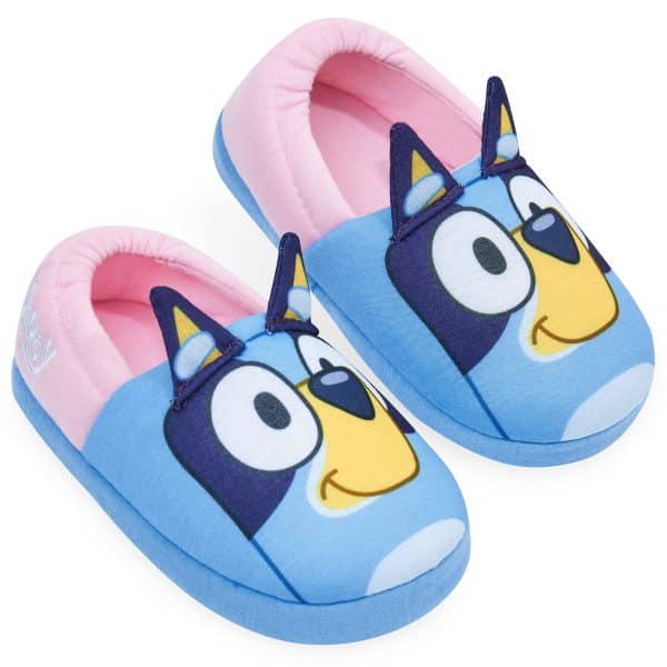 Bluey Shoes Kids Slippers Girls 3D Non-Slip Children Warm Slippers Boys Girls Nursery Slippers Cute Kids House Slippers Size 6-13 Soft Plush Kid’s Footwear Slip On Shoes