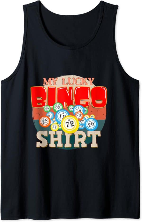 Bingo Machines Go Bingo Zingo Bingo Calling Card Bingo Plush Tank Top