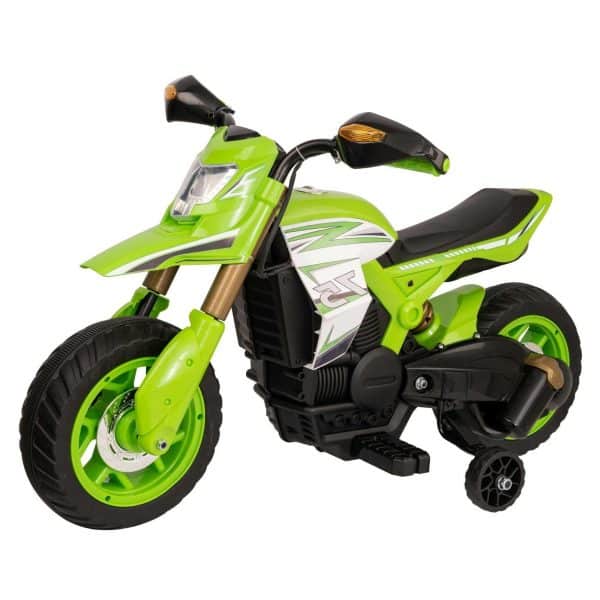 Evo 6V Kids Electric Ride-On Motorcycle | Green Motorbike