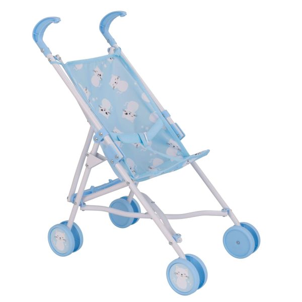 BabyBoo Kitty Dolls Pram/Stroller - Blue