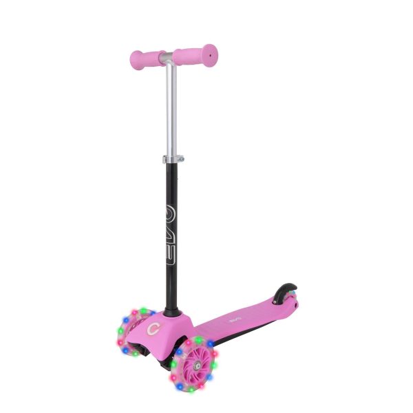 EVO Light Up Mini Cruiser Scooter With Light Up Wheels | Baby Pink